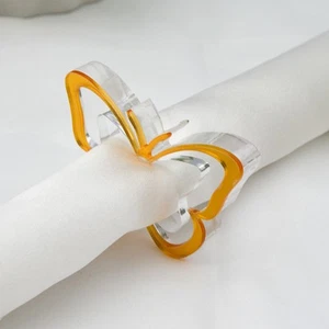  2 Pcs Serviettenring Arbeit Serviettenhalter Für Tisch Hochzeitsdekor - Afbeelding 1 van 12