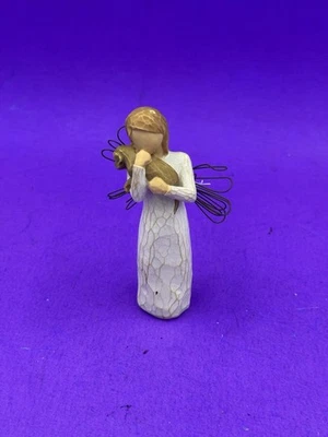 Willow Tree Angel of Friendship Figure w/ Dog Ornament 1999 Susan Lordi Demdaco - Image 1 of 4