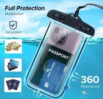 CUSTODIA IMPERMEABILE SMARTPHONE COVER SUBACQUEA TELEFONO CELLULARE WATERPROOF - Immagine 1 di 4
