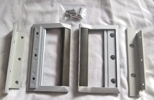 3U HP Agilent Equipment Handles with Ears and Hardware Dark Brown - Picture 1 of 1