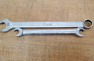 Snap on Lot of 2 Wrenches - OEX18 9/16" &  RXFS1214B 3/8" / 7/16" - Bild 1 von 4