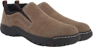 Khombu Liam Brown Suede Water Resistant Slip On Men's Shoes Size 10 NEW in Box - Picture 1 of 4