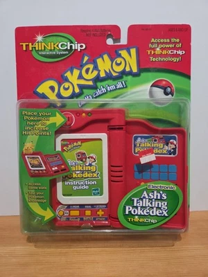 POKEMON ASH'S TALK POKEDEX THINKCHIP NOVO EM FOLHA 1998 SISTEMA INTERATIVO - Imagem 1 de 4