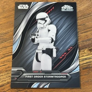 First Order Stormtrooper 2024 Topps Chrome Black Star Wars Card #74 - Picture 1 of 2