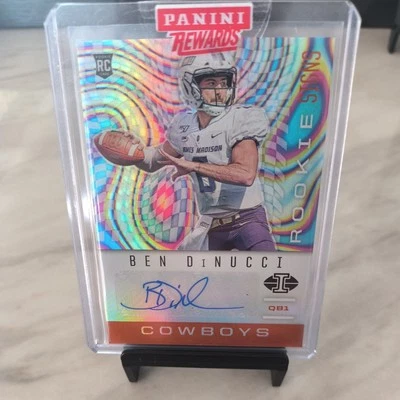 2020 Panini Illusions - Rookie Signs Ben DiNucci #RS41 Orange (AU, RC) - Image 1 of 2