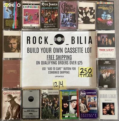 ALL GREATEST HITS BUILD YOUR LOT CASSETTE TAPES BUY $25 GET FREE SHIPPING 80S ++ - Image 1 of 2