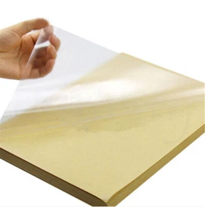 30Pcs Clear Transparent A4 Film Sticker Paper Self Adhesive For Laser Printer - Picture 1 of 3