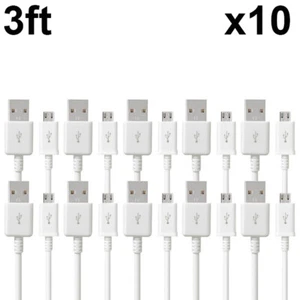 10-Pack Fast Charging Micro USB Charger Cable Cord For Samsung Android Phone - Picture 1 of 5