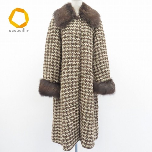 FENDI 365 Made in Italy Cappotto Vintage Lungo Pelliccia di Marmotta 42 GIAPPONE