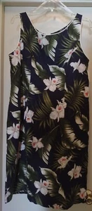 Hawaii Sundress Paradise Bay Floral Dress Knee High Women's Xl Hawaiian NWT USA - Picture 1 of 8