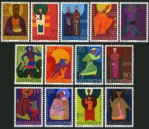 Liechtenstein 430-441, MNH. Mi 486-494, 500-502, 543. Patron Saints, 1967-1971. - Picture 1 of 1