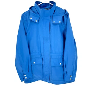 Lands End Womens Hooded Rain Wind Jacket / Coat Medium 10-12 Gorpcore Outdoors - Picture 1 of 8