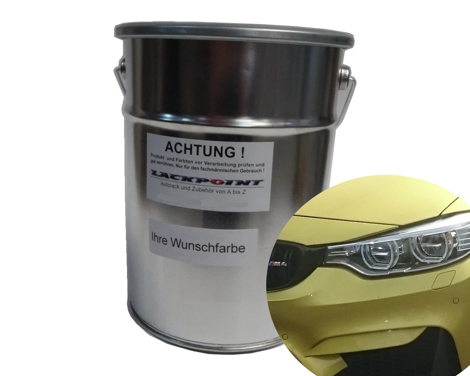 Pintura base 2L lista para pulverizar adecuada para BMW B67 Austin amarillo con pintura de coche pintura - Imagen 1 de 1