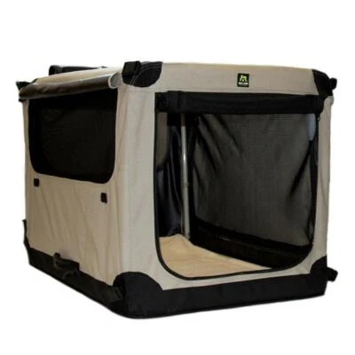 Maelson Soft Kennel faltbare Hundebox Hundehütte Autobox Ruheplatz -beige- - Bild 1 von 3