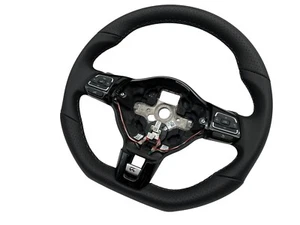 OEM VW Golf 6 R Lenkrad Multifunction Sports Lenkrad Scirocco 3 Leder schwarz - Bild 1 von 17
