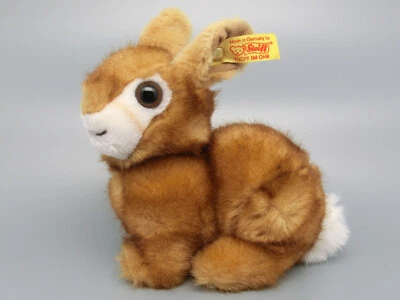 STEIFF Hase Kaninchen sitzend Figur Plüschtier Kuscheltier Stofftier Osterhase - Bild 1 von 4
