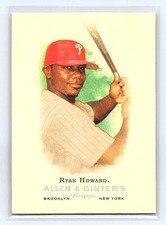 2006 Topps Allen & Ginter Ryan Howard #79   Philadelphia Phillies