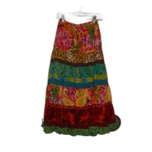 Boston Proper floral skirt XS petite colorful flowy - Picture 1 of 8