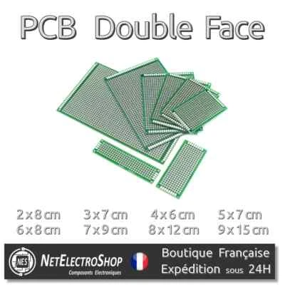 Carte Prototypage Double Face 2.54mm PCB Board 2x8 3x7 4x6 5x7 6x8 7x9 8x12 9x15 - Immagine 1 di 4