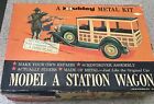 Vintage+Hubley+Gabriel+Model+A+Station+Wagon+Metal+Model+Kit+4858+Unassembled