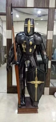 Medieval Knight Wearable Suit Of Armor Crusader Combat Full Body Armour - Image 1 of 3