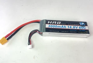 4S Lipo Battery HRB 3000mAh 14.8V 60C RC LiPo Battery Pack Compatible with R... - Picture 1 of 4