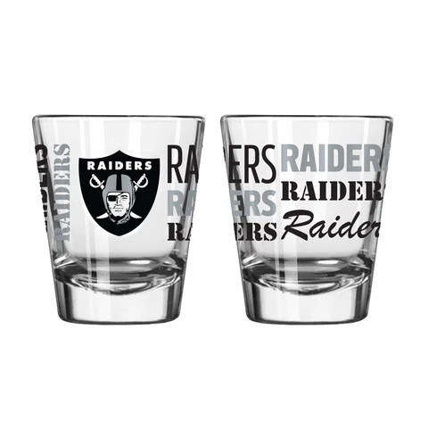 Las Vegas Raiders Boelter NFL Spirit 2oz Shot Glass(1) FREE SHIP!! Cover