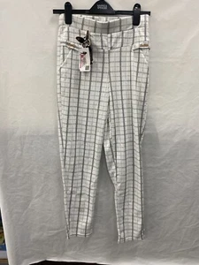 Define Boutique White & Black Trousers Size 8 - Picture 1 of 5