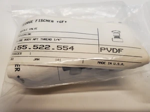 Georg Fischer Signet 155-522.554 NPT 1/4" Globe Needle Valve  FREE SHIP! - Picture 1 of 4
