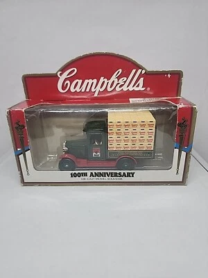 CAMPBELL’S SOUP 1997 100TH ANNIV. TRUCK W/CRATES NEW DIECAST UNUSED IN BOX - Image 1 of 4