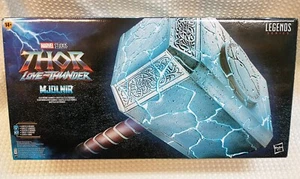 Marvel Legends Thor Love And Thunder 1:1 Electronic Hammer Hasbro 2022 Kids Toy - Picture 1 of 13