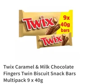 Twix Milk Chocolate Bars with Biscuit & Caramel Chocolate, 36 x40g - Picture 1 of 2