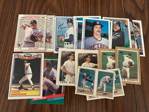JACK MORRIS - THIRTY-FIVE ( 35 ) CARDS VARIOUS BRANDS & YEARS w/ INSERTS - Picture 1 of 1