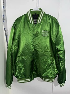 Proper 12 Whiskey Promo Satin Bomber Jacket Green Mens Size XXL Used Condition - Picture 1 of 14