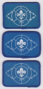 RADIO SCOUTING - JAMBOREE ON THE AIR (JOTA) - Juego de parches emblema azul Scout - Imagen 1 de 1