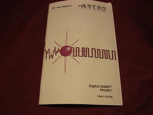 Motorola Astro Digital SABER Model 1 User's Guide, Manual - Picture 1 of 3