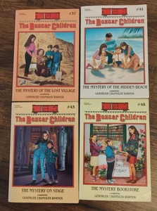The Boxcar Children Paperback Lot Of 4 Books Vintage Mystery - Imagen 1 de 2