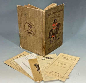 First Days in School 1899 Lessons in Reading, Writing, Conversation Plus Bonus - Picture 1 of 17