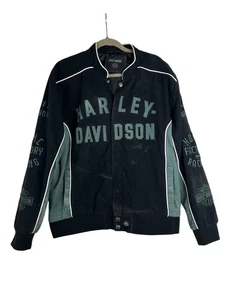 Harley-Davidson Men's XL Team Sport Colorblocked Causal Jacket Black 97438-23VM - Picture 1 of 21