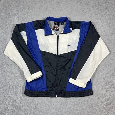 VTG USA Olympics Jacket Mens Sz M Blue White Black Windbreaker Nylon Olympic 90s - Image 1 of 4