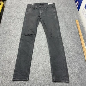 Rag & Bone Jeans Men's 31x33 Fit 1 Extra Slim Shelter Wash Gray Stretch - Picture 1 of 8