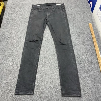 Rag & Bone Jeans Men's 31x33 Fit 1 Extra Slim Shelter Wash Gray Stretch - Image 1 of 4