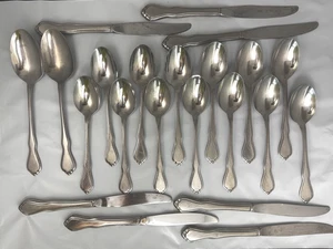 Oneida Trinity Edelstahl Besteck brüniert SSS Satiniert Löffel Messer 22 - Bild 1 von 5