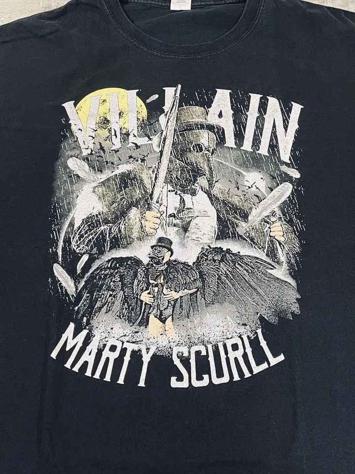NJPW Shirt Mens 3XL Black Marty Scurll Villain Black T-Shirt Japan Pro Wrestling - Image 1 of 4