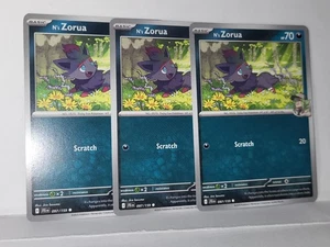 N's Zorua 097/159 Journey Together Pokemon TCG 3x Playset - Picture 1 of 2
