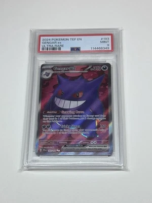 GENGAR EX 2024 Pokemon PSA 9 SV05 Temporal Forces 193/162 ULTRA RARE - Image 1 of 2