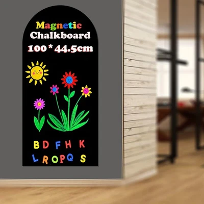 Magnetic Chalkboard Wall Arch Decal 39.3"x17.5" Contact Paper Peel and Stick ... - Image 1 of 4