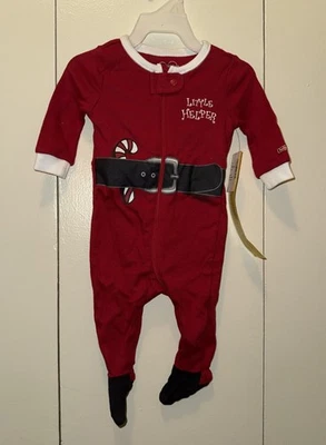 Pijama con patas The Children’s Place Baby Christmas “Little Helper” 0-3 meses nuevo Foto 1 de 3