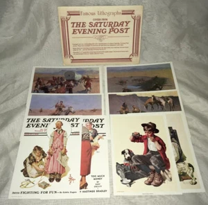 Portadas de The Saturday Evening Post 8 litografías en sobre - Imagen 1 de 6