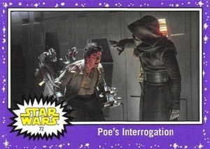 Poe's Interrogation (#72) | 2017 Topps Journey to The Last Jedi | Purple | NM - Picture 1 of 1